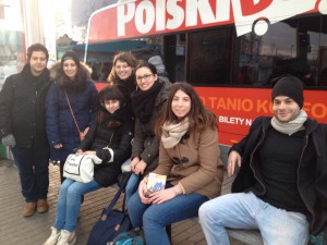 De gauche à droite : Tayfun, Marta, Francesca, Catherine, Fanny, Margaux, Nicola