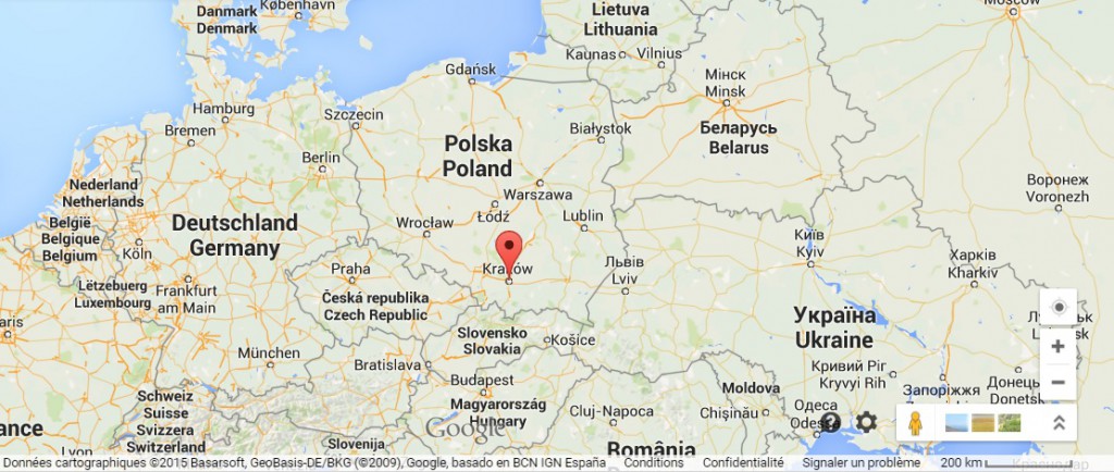GoogleMapCracovie